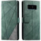 SONWO Cover per Galaxy Note 8, Flip Caso in PU Pelle Case Cover Portafoglio Custodia per Samsung Galaxy Note 8, [Kickstand] [Slot per Schede], Verde