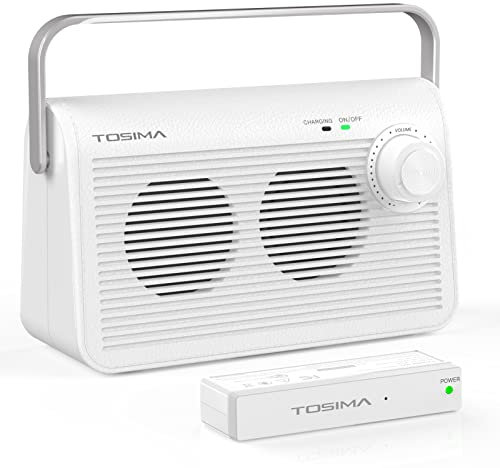 Wireless Speaker for TV, Easy Control Portable TV Soundbox for Hard of Hearing and Elderly (TV Need 3.5mm Jack or Audio Out Plug)