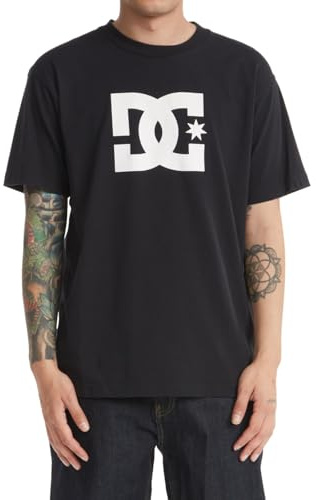 DC SHOES Young Mens Star T-Shirt, Black, L EU