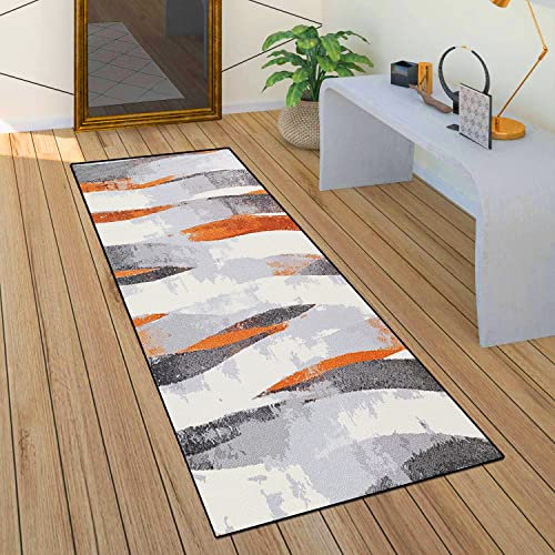 ACUY Teppich Flur 60x400cm Teppich rutschfest Langen Weichen Rutschfesten Quasten Waschbar Handgewebte für Küche Schlafzimmer Wohnzimmer