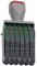 WANLIAN Classic Ziffernstempel 7 mm 6 Band Gummi Nummerierungsstempel,Abdruckgröße 40 x 7 mm mehrfarbig-Multifunktions DIY veränderbar (0-9)10 Ziffern Zahlen-Datum Stempel
