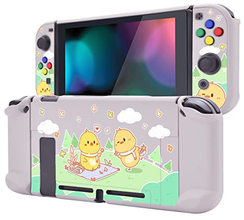 PlayVital Custodia Cover per Nintendo Switch Console Joycon Copertura Protettiva Rigida Separabile Shell Protezione Compatibile con Nintendo Switch-Fiera del Picnic