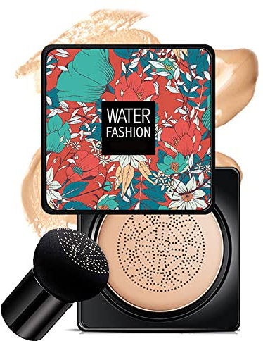 Mushroom Head Air Cushion BB Cream, CC Cream Foundation Cover Concealer Nude Makeup Feuchtigkeitsspendende Aufhellende Foundation, CC Creme BB Creme Ebenmäßiger Hautton Makeup Base (Natürlich)