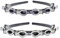 Qiwenr 2PCS Haarband Mit Twist Clip Frisurenhilfe Haarband Mit Clips,Haarreifen Mit Klammern Hair Twister Haarreifen,Twist Clip Stirnband MäDchen Haarschmuck Doppelter Clip Haarreifen