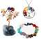 Soulnioi Natural 7 Chakra Crystal Tree Copper Wire Wrapped with Base(Height 13cm), Crystal Gravel Stretch Bracelet, 7 Chakra Tree of Life Necklace, Spiritual Healing Gifts