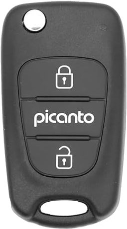 Autoschlüsselgehäuse für Kia Picanto, 3 Tasten, 2010, 2011, 2012, 2013, 2014, 2015, 2016, 2017