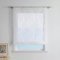 ESLIR Raffrollo Ausbrenner Raffgardine mit Tunnelzug Wohnzimmer Gardinen Küche Transparent Bändchenrollo Modern mit Wellen Muster Weiß BxH 120x155cm 1 Stück