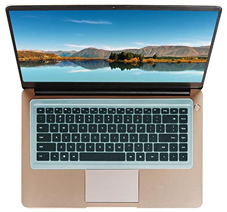 SDTEK Protector de Teclado Skin Silicone Cover Film Universal Compatible con computadora portátil de 15-17 Pulgadas, Notebook, Netbook, Chromebook (Azul)
