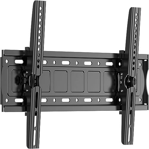 JXMTSPW Tilt TV Wall Bracket for Most 32-75 inch Flat Curved LCD LED OLED Television Sturdy Heavy Duty Monitor Mount, Ultra Slim Mount Max VESA 600x400mm Up to 75KG,Strong Wall Mount TV Bracket