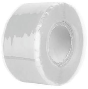 YOLNEY Neues Mehrzweck-Silikon-Selbstklebeband, Wasserrohr-Reparaturband, auslaufsicheres, wasserdichtes Dichtungsband, elektrisches Isolierband, 150 cm x 2,5 cm, weiß, 1 Rolle