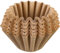 Dinntty 100 Pièces Papier Filtre À Café Biodégradable Panier Filtres Papiers Filtres Jetables pour Usage De Bureau À Domicile, Brun Naturel