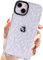 AMART for iPhone 13/iPhone 14 Case Clear with Cute White Flower Pattern Design Women Girls Soft TPU Shockproof Phone Cover for iPhone 13/iPhone 14(6.1 inch)