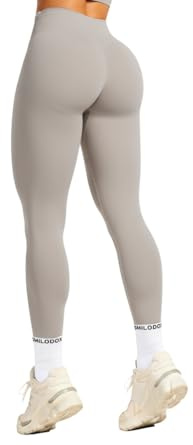 SMILODOX Leggings Damen Amaze Pro mit Scrunch, Butt Lift Sporthose High Waist V-Shape Trainingshose Seamless Blickdicht Yogahose Für Sport Fitness Alltag