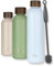 Milu Thermosflasche 1L Isolierte Edelstahl Thermo Trinkflasche Thermoskanne Auslaufsichere Isolierflasche doppelwandig - Kohlensäure geeignet – inkl. Reinigungsbürste (Babyblau, 1000ml)