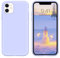 DUEDUE Liquid Silicone Case for iPhone 11, Full-Body 4 Layer Shockproof Protective, Anti-Scratch Microfiber Lining, Soft Touch Gel Rubber Non-Fingerprint Case for iPhone 11 6.1, Purple