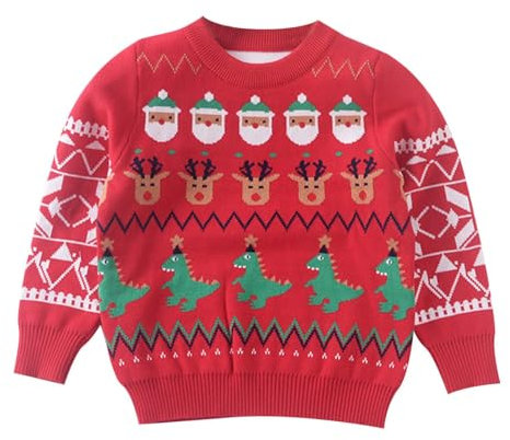 Generico Completo Bambina 1 Anno Invernale Felpa Bambina 2 3 Anni Tutina Peluche Neonato Salopette Lana Neonato Maglione Coppia Natale Cardigan Natale Neonato Vestito Natalizio Bambina 7 Anni