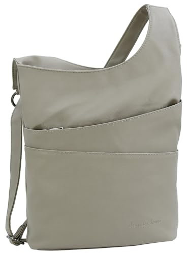 JENNIFER JONES - Damen Umhängetasche mit Reißverschluss - Handtasche in 2 Größen - Crossbody-Bag