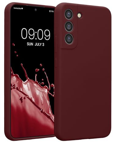 kwmobile Custodia Compatibile con Samsung Galaxy S22 Plus Cover - Back Case per Smartphone in Silicone TPU - Protezione Gommata - Viola Bordeaux