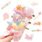 Lot de 9 barrettes Barrettes Cheveux Fille, Cheveux pour Filles, Pour filles et enfants, Jolies pinces à cheveux de couleur bonbon pour fête d'anniversaire, Cadeau (Rose)
