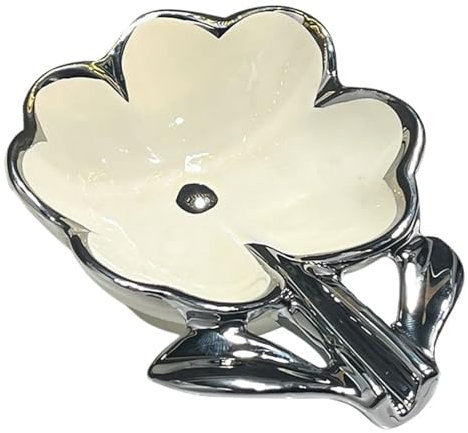 JINSHENGXINA Boîte À Savon De Style Crème, Boîte À Savon Domestique, Égouttoir À Fleurs, Porte-Savon De Comptoir sans Perforation(Beiige)