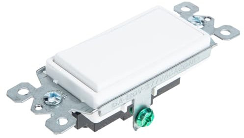 Holibanna 15a Interruttore Rocker Standard Decorator Accessorio Per Illuminazione Facile Installare Adatto Per Appartamenti Colore