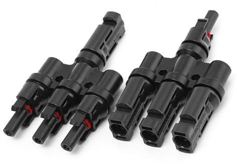 Y Stecker Männlich/Weiblich, Solar Photovoltaik Steckverbinder, T-Typ Solarstecker, Solarpanel Kabelstecker (1Y3)