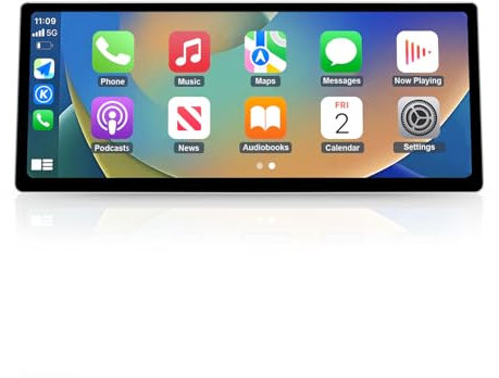 Road Top CarPlay Car Radio Coche, 12,3 Pulgadas Pantalla Táctil de para BMW X1 Serie F48 con NBT Sistema (2015-2018 Año), Estéreo de Coche con Bisel Estrecho para CarPlay/Android Auto