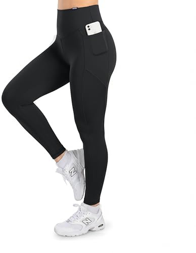 SMILODOX Leggings Damen SoftFeel Leticia, High Waist Yogahose mit seitlichen Taschen, atmungsaktiv & schnelltrocknend, 4-Wege-Stretch, Feuchtigkeitsabweisend, ideal für Yoga, Pilates & Alltag