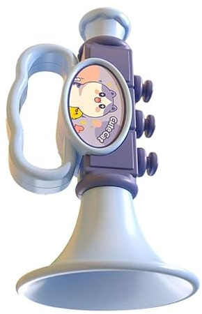 LRXFPIYF Kinderpfeife Spielzeug Kleine Trompete Form Noise Makers Blasen Trompete Spielzeug für Kleinkinder, Blau