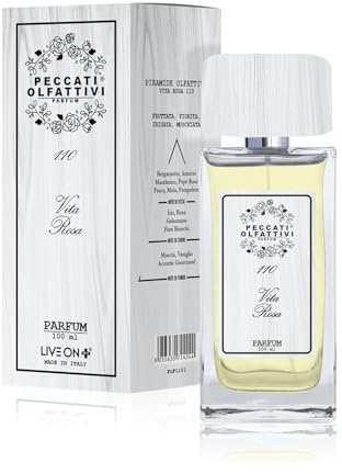 Peccati Olfattivi N°110 Parfum Femme Équivalent à Vie est Belle - Dupe Parfum Féminin Persistant avec 30% d'Essence Pure, Fragrance Similaire à l'Originale Longue Durée et Résistante 100 ml Parfum