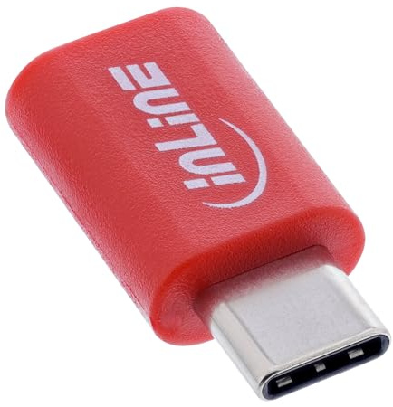 Inline USB-Datenblocker USB-C Stecker auf USB-C Buchse Adapter, lädt ohne Datenübertragung, sicherer Schutz vor Datenklau, bis 240W PD, 31650