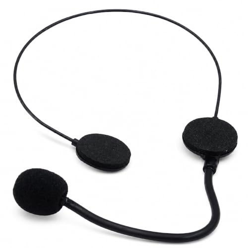 Headset Mikrofon Attrappe, Simulation Popstar, Cosplay | Fasching Bühne Deko, Schwarz Microphone Gefälschte