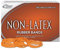 Alliance Rubber 37646#64 Non-Latex Rubber Bands, 1 lb box contains approx. 380 bands (3 1/2 x 1/4, Orange)