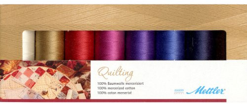 Amann SFQ80136-Kit Fadenset Quilt, 8 x 150 m, Baumwollgarn