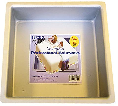 PME Seamless Professional Bakeware - Square 203mm - 8 Inch