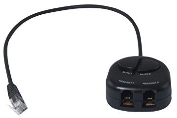 Dacomex switch casque telephonique RJ9 avec 2 boutons muet