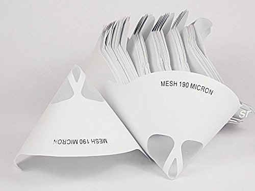 100 x PAINT STRAINERS NYLON MESH PAINT FILTERS CONE STRAINERS 125microns