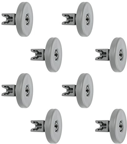 SPARES2GO Basket Rack Wheels for John Lewis Dishwasher (Large, Pack of 8)