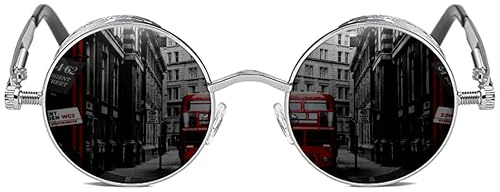 ROCKNIGHT Gothic Steampunk Polarized Sunglasses For Men Women UV Sunglasses Metal Full Frame