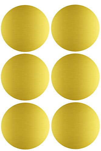 Aufkleber Gold 50 mm runde Etiketten – 5 cm Sticker 72 Stück von Royal Green