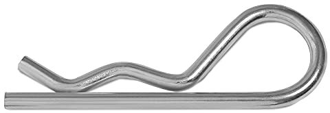 HEAVYTOOL Federstecker 4mm x 74mm einfach (10 Stück) Federvorstecker Federsplinte Federsplint Federstift