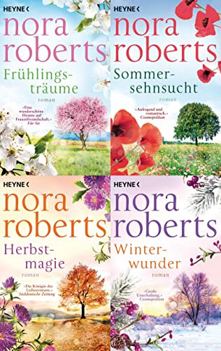 Der Jahreszeitenzyklus Band 1-4 von Nora Roberts + 1 exklusives Postkartenset