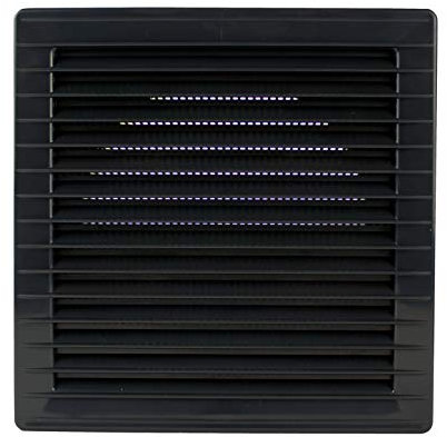 Lüftungsgitter eckig 170 x 170 mm Ø 125 mm anthrazit