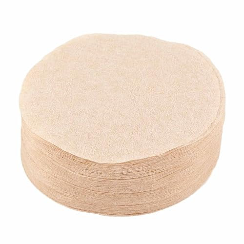 Raguso Runde 100 Stück Universal Ersatz-Kaffeefilter Papierfilter für Mokka (Nr. 6 60 mm)