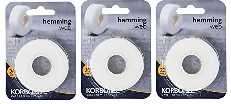 KORBOND Saumband, 60 m x 2 cm, zum Aufbügeln, kein Nähen erforderlich