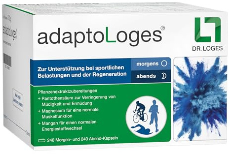 adaptoLoges - 480 Kapseln - Zur sportlichen Unterstützung | Gezielte Unterstützung bei sportlichen Belastungen und der Regeneration