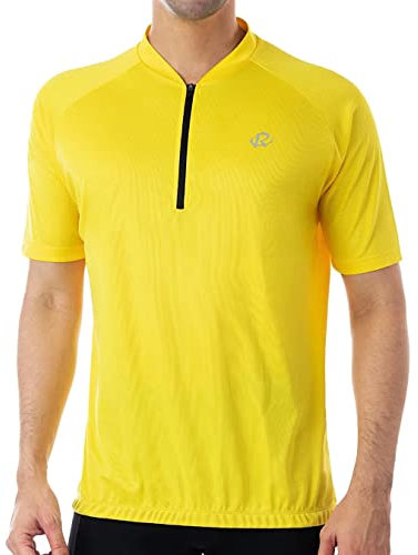 ROTTO Radtrikot Herren Fahrradtrikot Kurzarm MTB Rennrad Trikot Mit 1/4-Reißverschluss Einfarbige Serie