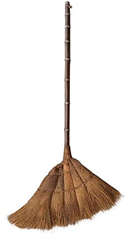 JYCCH Schneebesen, Strohbesen Kehrstaub Bambusgriff Wandmontage Weich Verschleißfest Korrosionsbeständig Arbeitssparend agh (Size : 105x45cm) (105x45cm)
