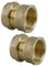 UKDD® 22mm Compression by 3/4 BSP Brass Female Iron Coupler, 22mm x 3/4 Adaptors Straight - WRAS Approved - Pack of 2