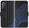 BoxTii Cover per Galaxy S22, Custodia in PU Pelle Portafoglio per Samsung Galaxy S22, Magnetica Cover a Libro con Slot per Schede, Nero